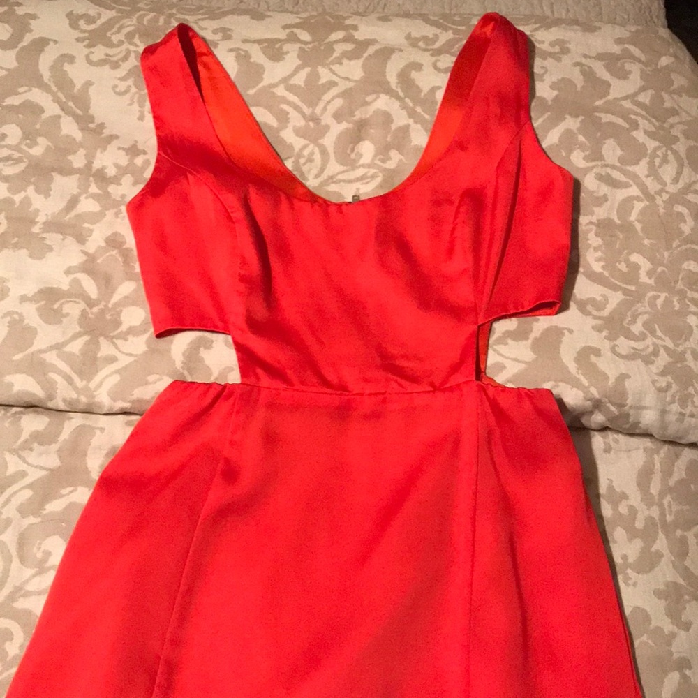 Deep Orange - Gianni Bini Cut-Out Maxi